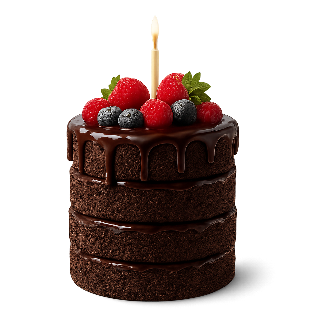 Brownie Birthday Cakes